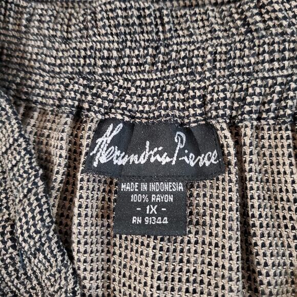 Vintage Alexandria Pierce Pull On Artsy Skirt Size 1X Buttons Painted Cottage - Picture 11 of 14